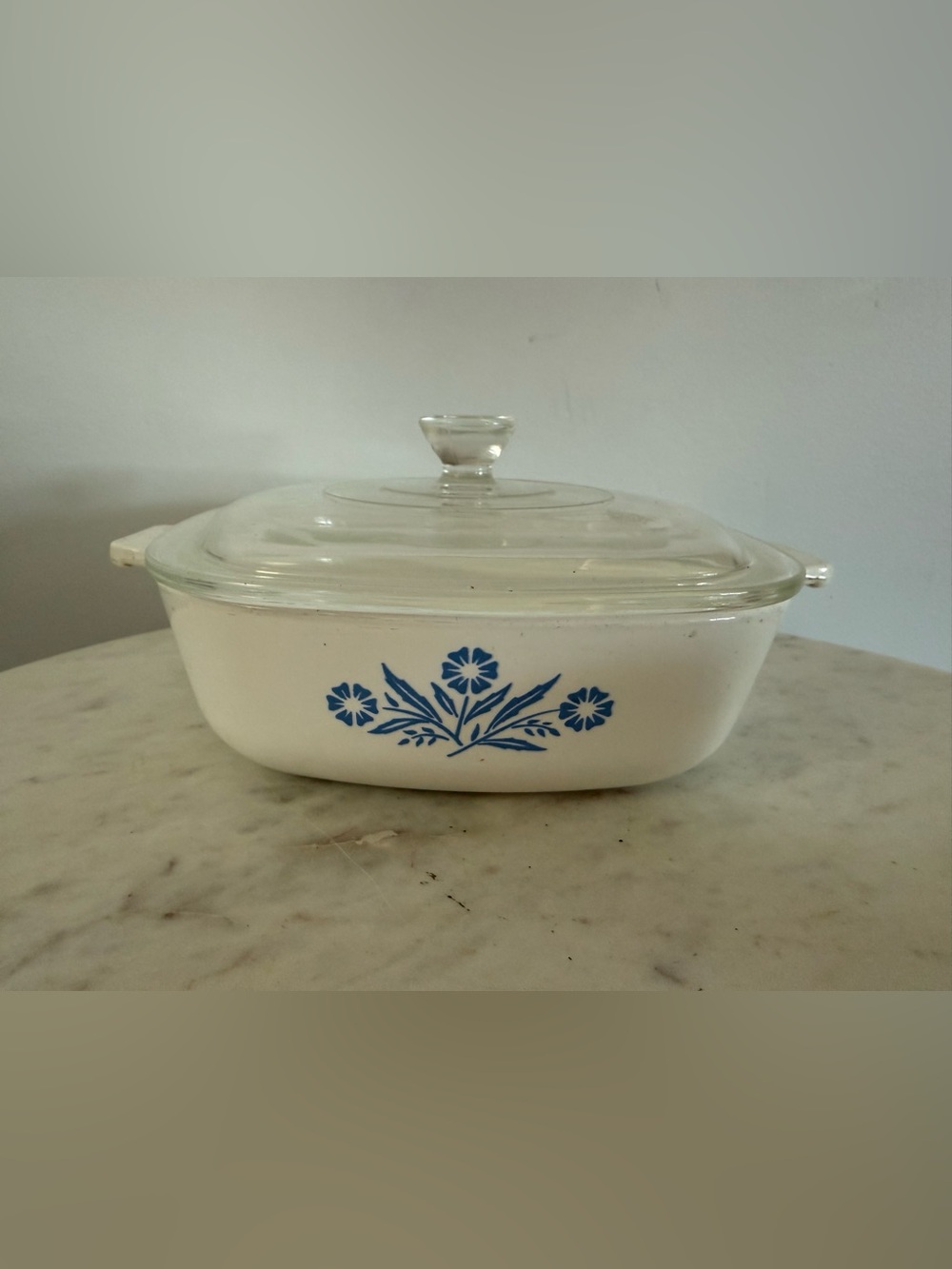 Corning Ware Cornflower Blue 1 Qt Casserole P-1-B With Glass Lid Vintage Pyrex